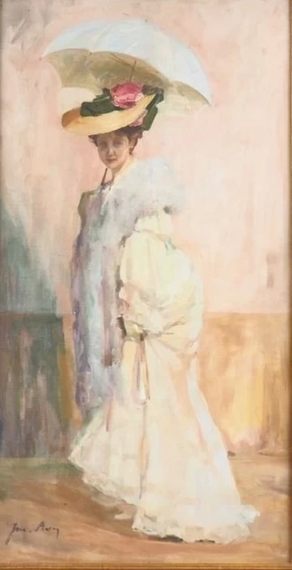 Elegante con parasole